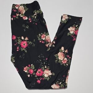 Lularoe Floral Black Women's Leggings